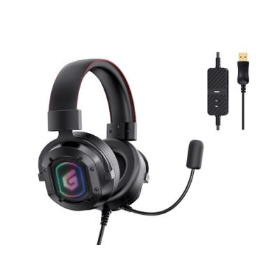 Headset Usb Gaming 7.1 Athan02b Rgb Compatible Pc, Ps3, Ps4