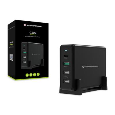 Cargador De Sobremesa Conceptronic Quick Charge Pd 4 Puertos 3