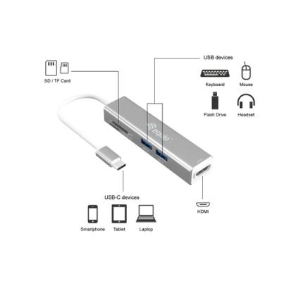 Docking Usb-c Equip 133480 A 1xhdmi 4k 3xusb-a 3.0 1xlector De