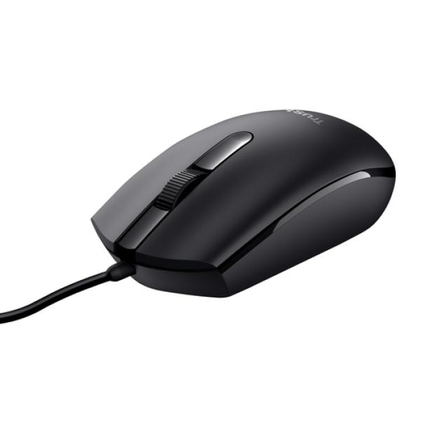 Mouse Trust Basi Usb 3 Botones Y Rueda De Desplazamiento 1200dpi 24271