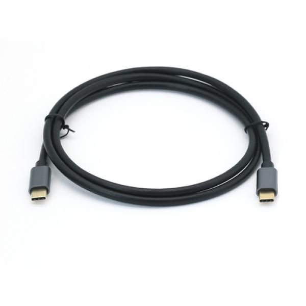 Cable Usb-c Macho Usb-c Macho Usb 3.2 0.5m Transferencia 10g 5a (100w) Color Negro