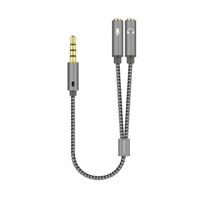 Adaptador Aisens A128-0415/ Jack 3.5 Macho - 2x Jack 3.5