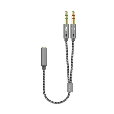 Adaptador Aisens A128-0417/ Jack 3.5 Hembra - 2x Jack 3.5