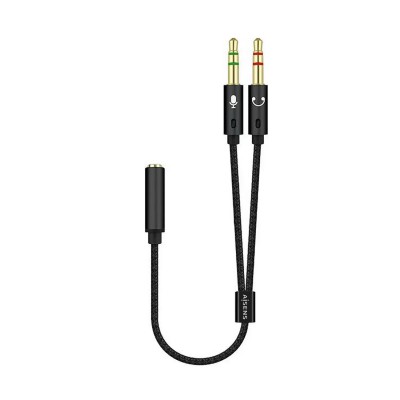 Adaptador Aisens A128-0418/ Jack 3.5 Hembra - 2x Jack 3.5