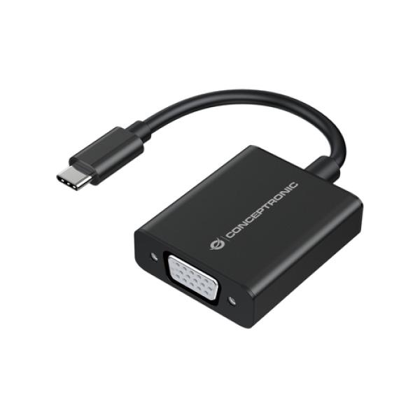 Adaptador Usb-c Conceptronic Abby05b A 1xvga Hembra 1080p Conceptronic