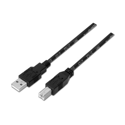 Cable USB 2.0 Impresora Aisens A101-0006/ USB Tipo-B Macho -