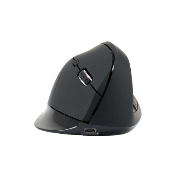 Mouse Conceptronic Bluetooh Lorcan03 5.2 Ergonomico 6 Botones 1600dpi Bateria Recargable Color Negro