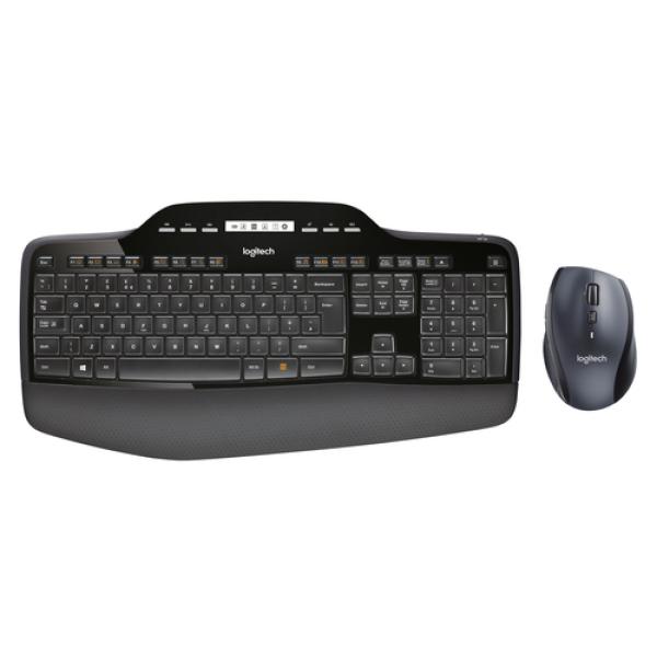 Teclado Logitech Wireless Desktop Mk710 Us Int Unifying P/n: 920-002442