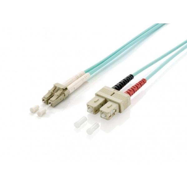 Equip 255316 Cable de fibra óptica e InfiniBand 10 m LC SC Turquesa