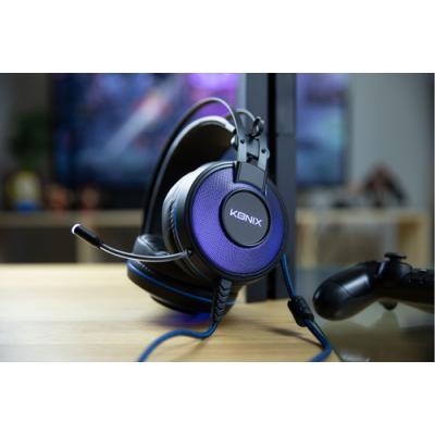 Headset Konix Ps4 Ps-700 7.1 50mm Neodimio Micro Flexible