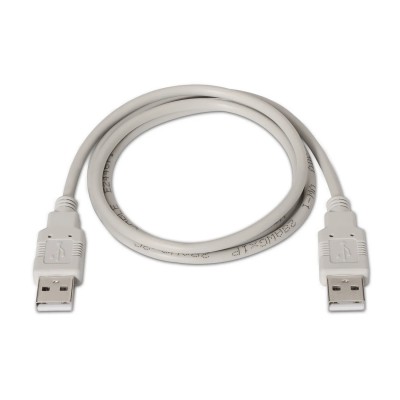 Cable USB 2.0 Aisens A101-0022/ USB Macho - USB Macho/ Hasta