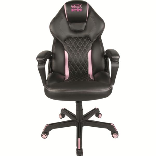 Silla Gamer Konix Geek Star Onyx Gran Comodidad Y Ergonomia Inclinacion Hasta 15º Color Negro Y Lila Kon Chair Gk Star