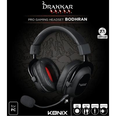 Headset Konix Drakkar Prime 7.1 Bodhran 53mm Neodimio Micro