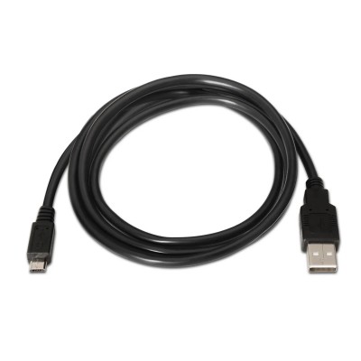 Cable USB 2.0 Aisens A101-0027/ USB Macho - MicroUSB Macho/