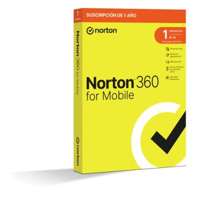 Norton 360 Mobile Es 1 User 1 Device 12mo Box