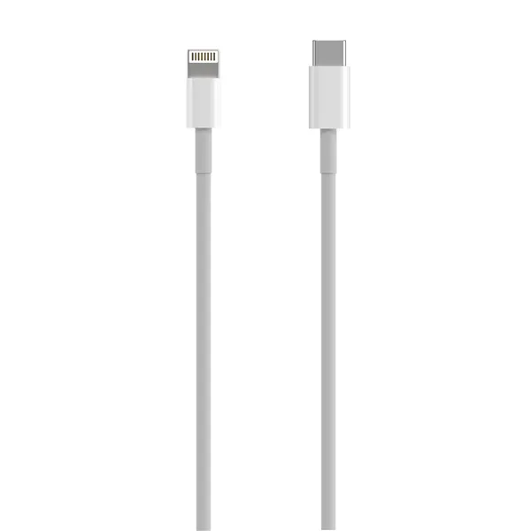 Cable USB 2.0 Tipo-C Lightning Aisens A102-0543/ USB Tipo-C Macho - Lightning Macho/ Hasta 2.5W/ 60Mbps/ 50cm/ Blanco