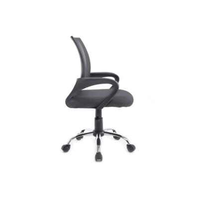 Silla De Oficina Equip De Malla Color Gris Oscuro Recubrimiento