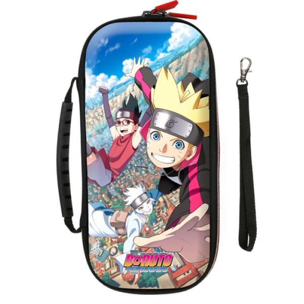 Funda Konix Switch Boruto Fly Compatible Con Switch Y Version Lite Red Almacenaje 8 Cartuchos Kx-bp-boru-fly