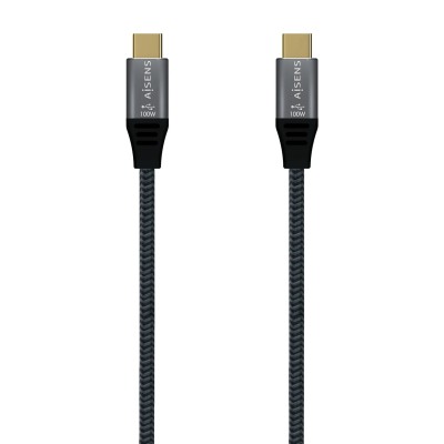 Cable USB 2.0 Tipo-C Aisens A107-0628 5A 100W/ USB Tipo-C Macho