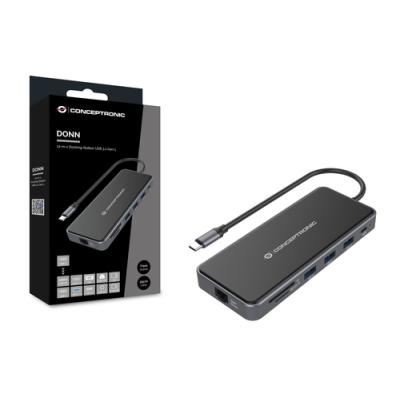 Docking Usb-c Conceptronic Donn15g 2xhdmi 1xvga 1xusb-c 2xusb-a