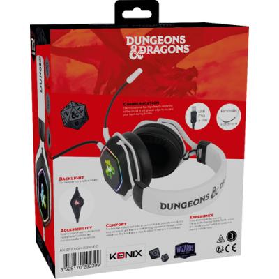 Headset Konix Dungeons And Dragons 7.1 Rainbow Micro Flexible