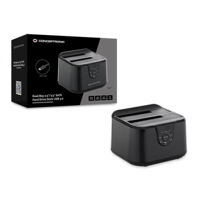 Docking Station Conceptronic Donn12b Dual 2,5"/3,5" Sata Usb-c