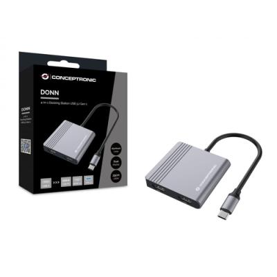 Docking Usb-c Conceptronic Donn013 A 2xhdmi 1xusb-a 3.0 1xusb-c