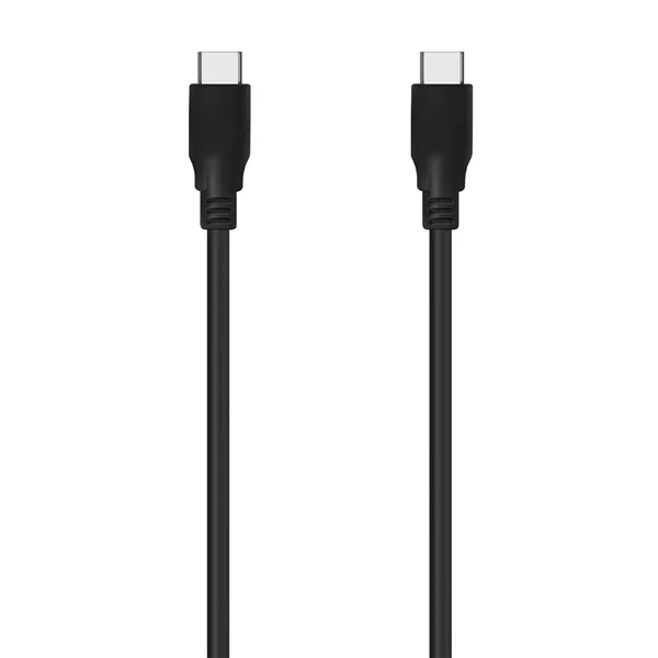 Cable USB 3.2 Tipo-C Aisens A107-0701 20GBPS 5A 100W/ USB Tipo-C Macho - USB Tipo-C Macho/ Hasta 100W/ 2500Mbps/ 60cm/ Negro