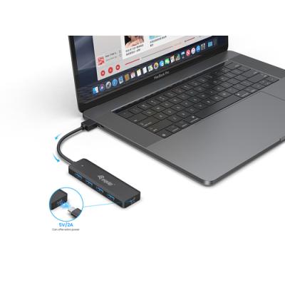 Hub Usb 3.2 Equip Life A 4 Puertos Usb 3.2 Incluye Adaptador