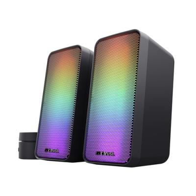 Altavoces 2.0 Trust 2.0 Wezz Rgb 6w Rms 12w Max Usb Color Negro