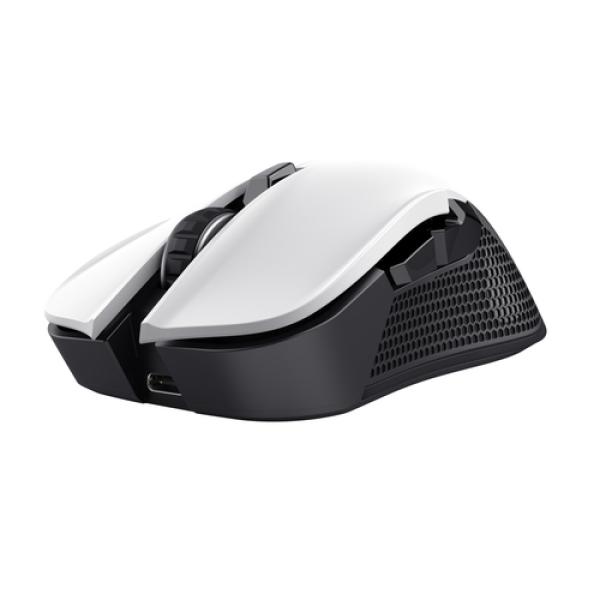 Mouse Trust Gaming Wireless Rgb Gxt 923w Ybar Rgb 7200dpi 6 Botones Recargable 50h Color Blanco 24889