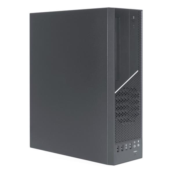 Caja Microatx Slim Unyka Uk3003 De 8.3l Colo Negro Diseño Compacto Formatohorizontal Y Vertical Si Fuente De Alimentacion Tfx