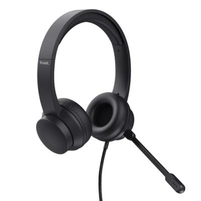 Headset Trust Rydo On Ear Usb Microfono Incorporado - Cable