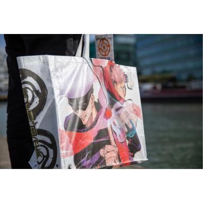 Shopping Bag Konix Jujutsu White Reutilizable