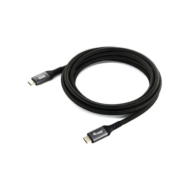 Cable Usb-a Macho Usb-c Macho Usb 4 Gen2x2 2m Transferencia 20g 100w 4k Color Negro