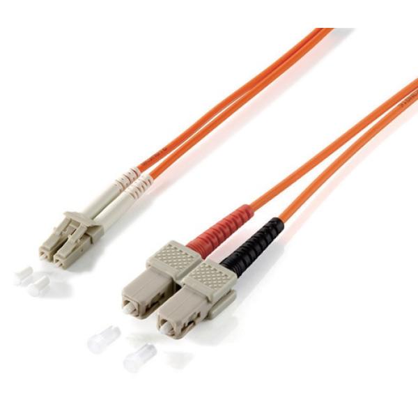 Equip LC/SС 62.5/125μm 1.0m Cable de fibra óptica e InfiniBand 1 m SC Naranja