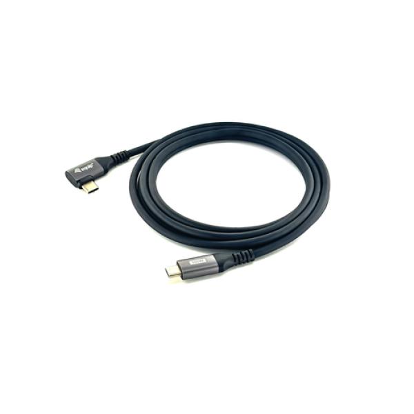 Cable Usb-c Macho - Usb-c Macho Acodado 90º 1 Metro Equip 5a 100w 480mbps