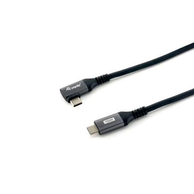 Cable Usb-c Macho - Usb-c Macho Acodado 90º 1 Metro Equip 5a