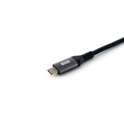 Cable Usb-c Macho - Usb-c Macho Acodado 90º 1 Metro Equip 5a