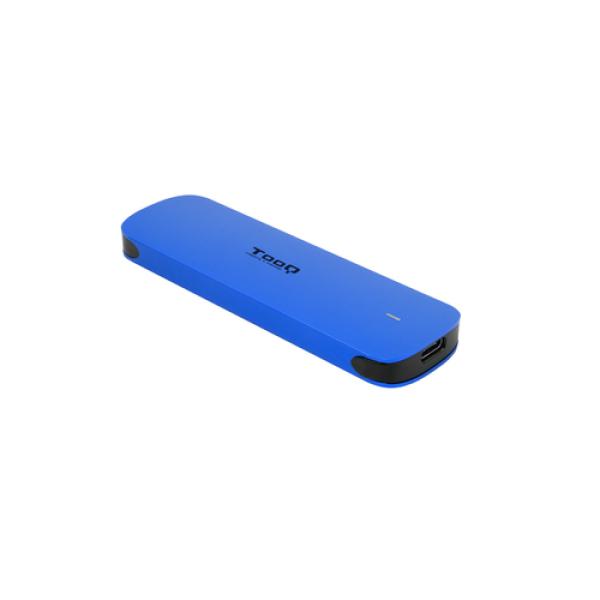 Caja Externa M.2 Usb-c Tooq Tqe-2201bl Para M.2 Nvme Pcie Usb 3.1 Gen2 Aluminio Azul