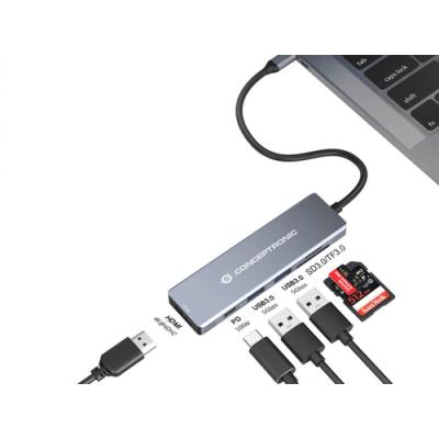 Docking Usb-c Conceptronic Donn23g 1xhdmi 4k 2xusb-a 3.0