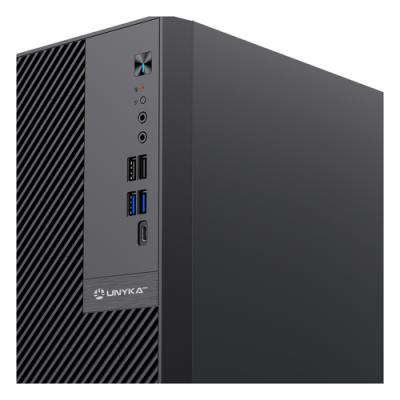 Caja Micro Atx Unykach Numen 500 Pro Type C Color Negro Sin