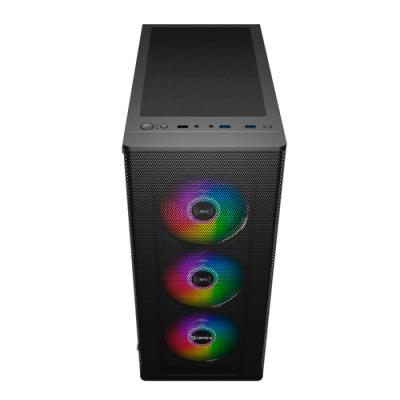 Caja Atx Semitorre Gaming Unykach Atx Uk 511303 Color Negro