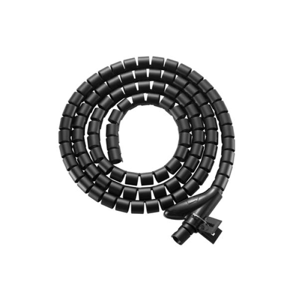 Organizador De Cables En Espiral Equip 650867 Con Clip 1 Metro Color Negro