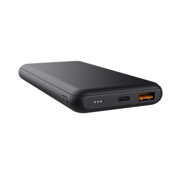 Powerbank Universal Trust 24879 Redoh 10000mah Color Negro 18w Carga Rapida 2xusb-c 1xusb-a