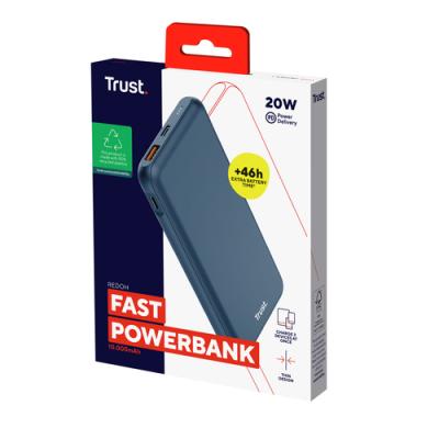 Powerbank Universal Trust 25032 Redoh 10000mah Color Azul 18w