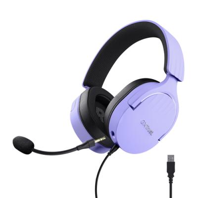 Headset Trust Gaming Gxt 490 Morado Fayzo 25303 Usb 7.1