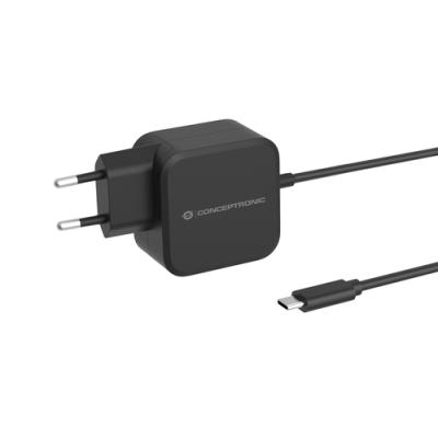 Cargador De Pared Conceptronic Ozul04be 67w Gan Pd Cable Usb-c