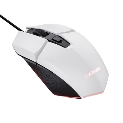 Mouse Trust Gaming Rgb Gxt 109w Felox 25066 Color Blanco