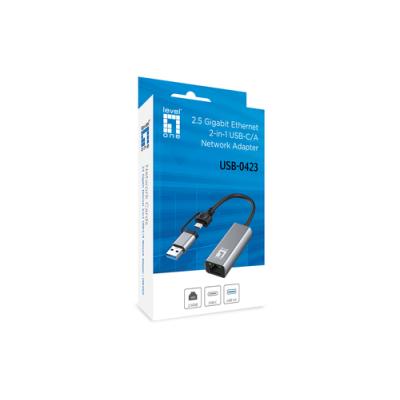 Adaptador Usb-c Level One Usb-0423 A Rj45 1x2.5 Gigabit Con